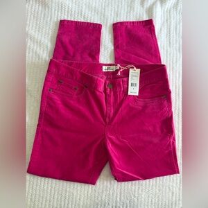 Vineyard Vines  velveteen pink pants/jeans size 8 NWT